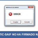 SAITIC-SAIF: Aclaratorio