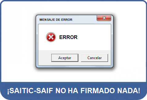 SAITIC-SAIF: Aclaratorio